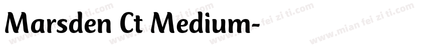 Marsden Ct Medium字体转换